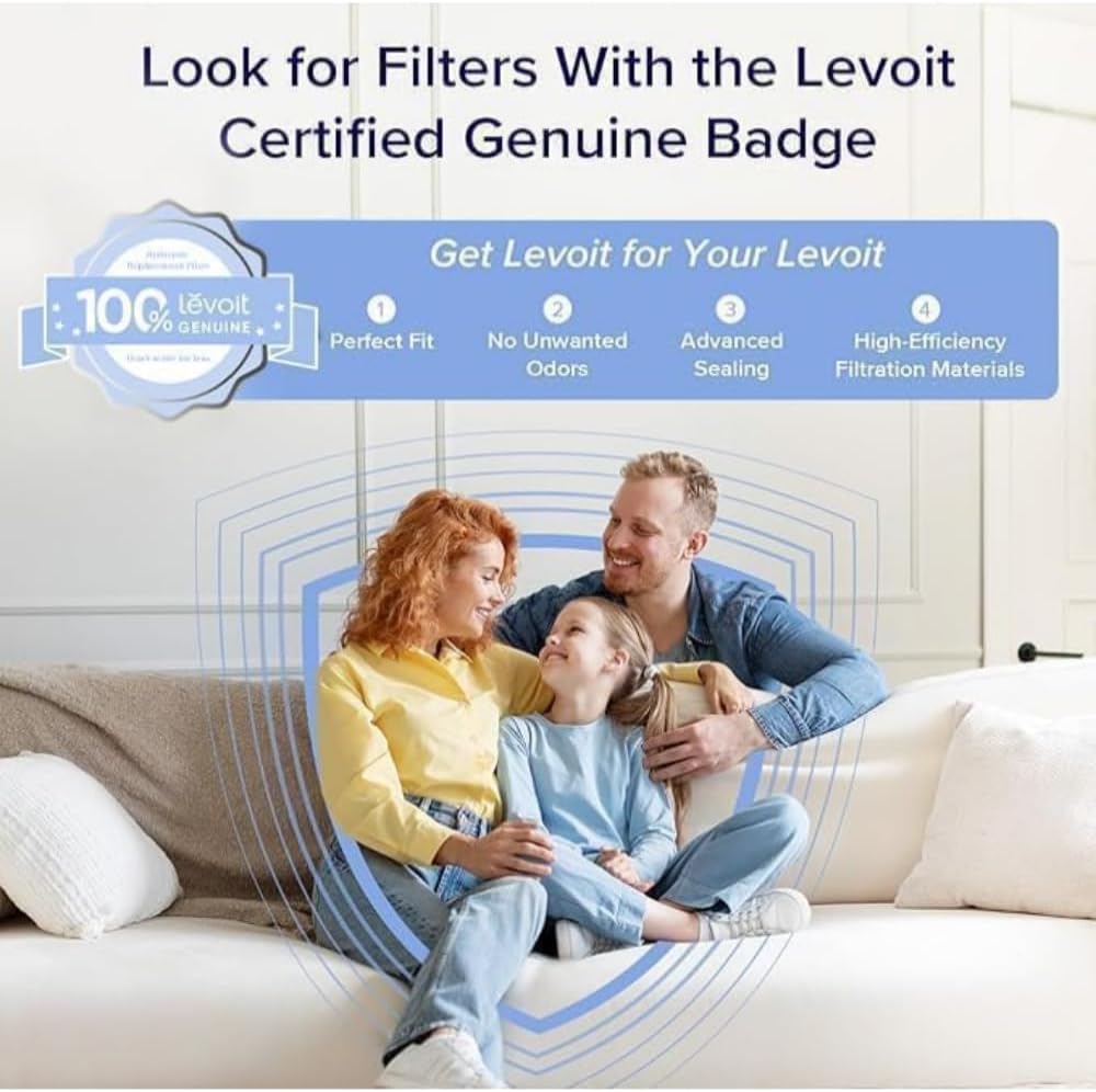 Levoit LV-H132 Series Replacement Filter | 3-Stage Filtration